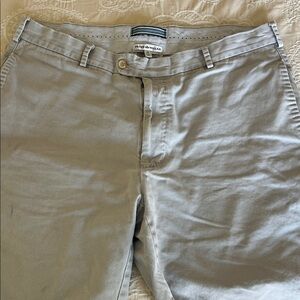 Peter Millar Gray Flat Front Men Shorts